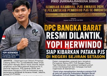 Sah Resmikan DPC Bangka Barat, PJS Siap Wujudkan Jurnalis Siber Profesional di Negeri Sejiran Setason