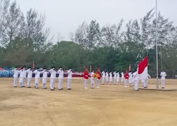 Penampilan Paskibraka Pukau Peserta Upacara HUT ke-81 RI di Bangka Barat, Bupati Markus Beri Pujian