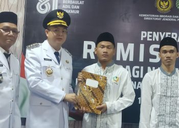 Rutan Mentok Salurkan Remisi HUT RI ke-81 untuk 239 Warga Binaan, 10 Orang Dipastikan Langsung Bebas