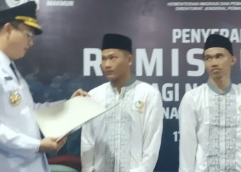 Rutan Mentok Salurkan Remisi HUT RI ke-81 untuk 239 Warga Binaan, 10 Orang Dipastikan Langsung Bebas
