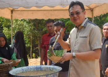 Bupati Bangka Barat Ajak Masyarakat Lestarikan Tradisi Festival Nambul Hasil Bumi Jerieng